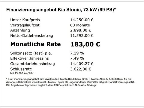 Pkw Kia Stonic Stonic Vision 1.4+Nav+Dab+Acaa+Pdc+Shz+8Fach !! Gebrauchtwagen In 47441 Moers