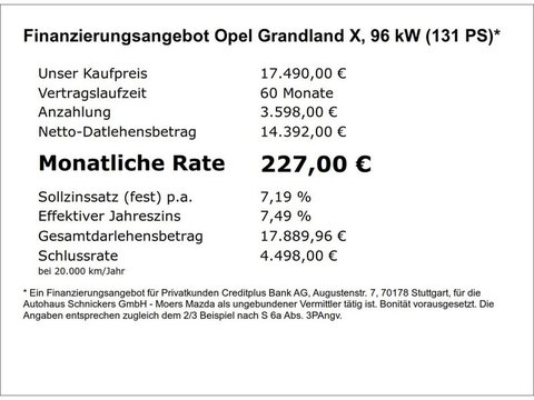 Pkw Opel Grandland X Grandland X 1.5 D Ultimate+Pano+Tech-P+Gj-Räder Gebrauchtwagen In 47441 Moers