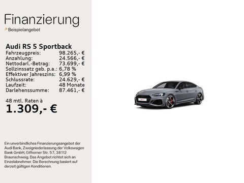 Pkw Audi Rs5 Sportback Rs 5 Sportback 5 331(450) Kw(Ps) Tiptronic Neu Sofort Lieferbar In Hofheim