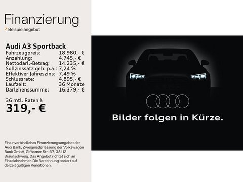 Pkw Audi A3 Sportback 35 Tfsi Sport S Tro.*Led*Navi*Acc*Ass*Pdc* Gebrauchtwagen In Hofheim